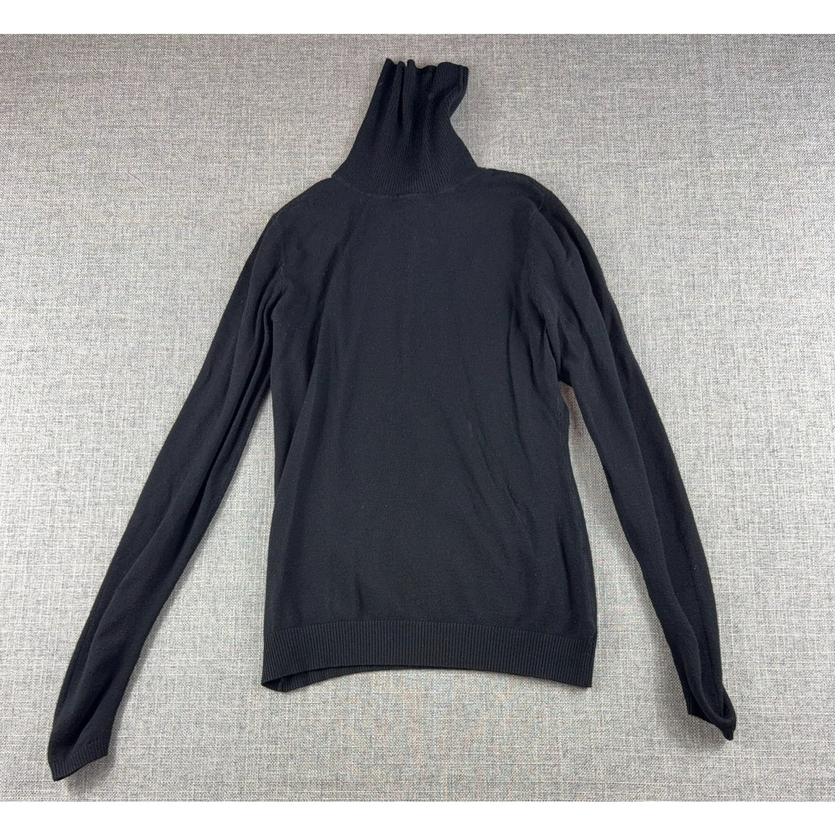 The Limited Turtleneck Sweater Womens Small Black Stretch Ribbed Long Sleeve
