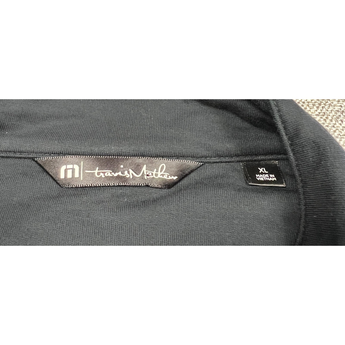 TravisMathew Newport Full Zip Fleece Jacket Men's XL Black 81Eighty Golf