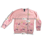BoxLunch Wicked Glinda Embroidered Pink Crewneck Sweatshirt Women Large