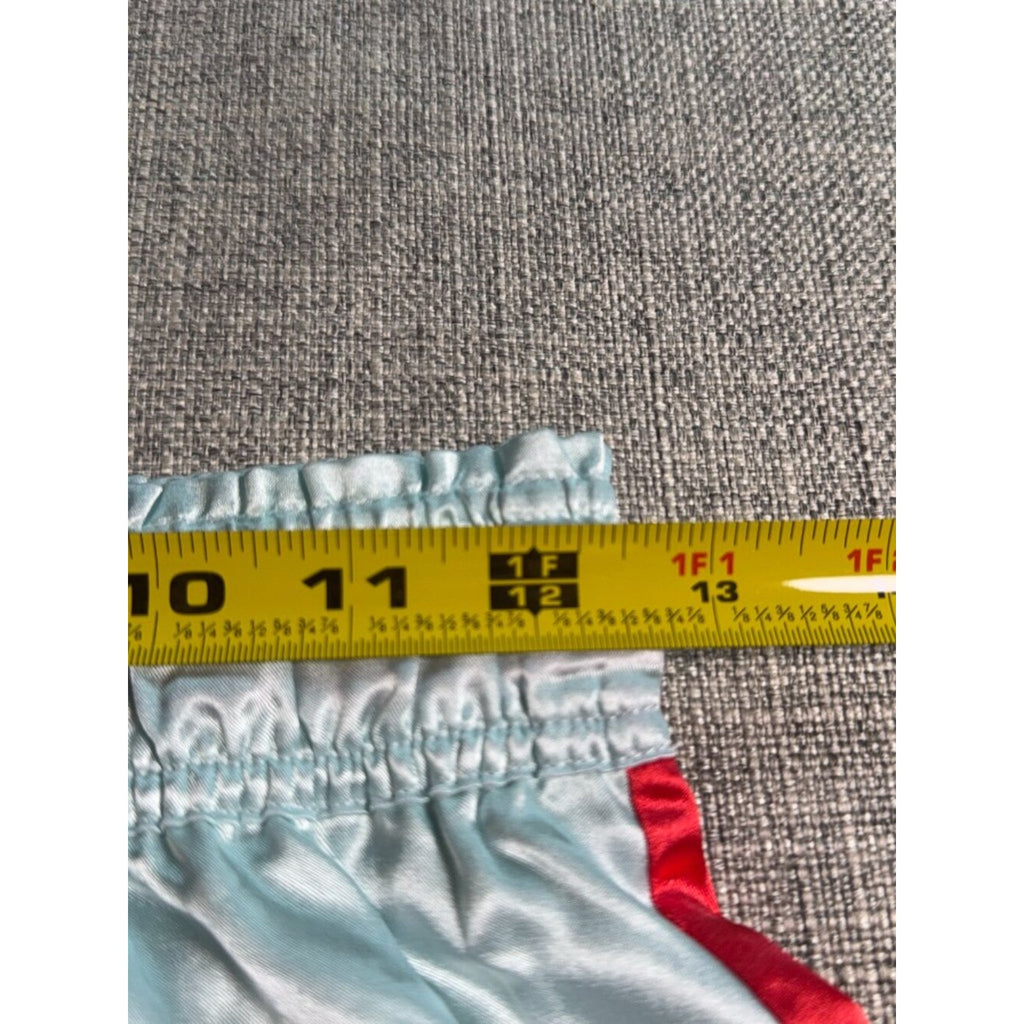 MERSEA Satin Lounge Pants XS Aqua Blue Red Stripe  Price: