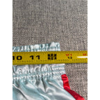 MERSEA Satin Lounge Pants XS Aqua Blue Red Stripe  Price: