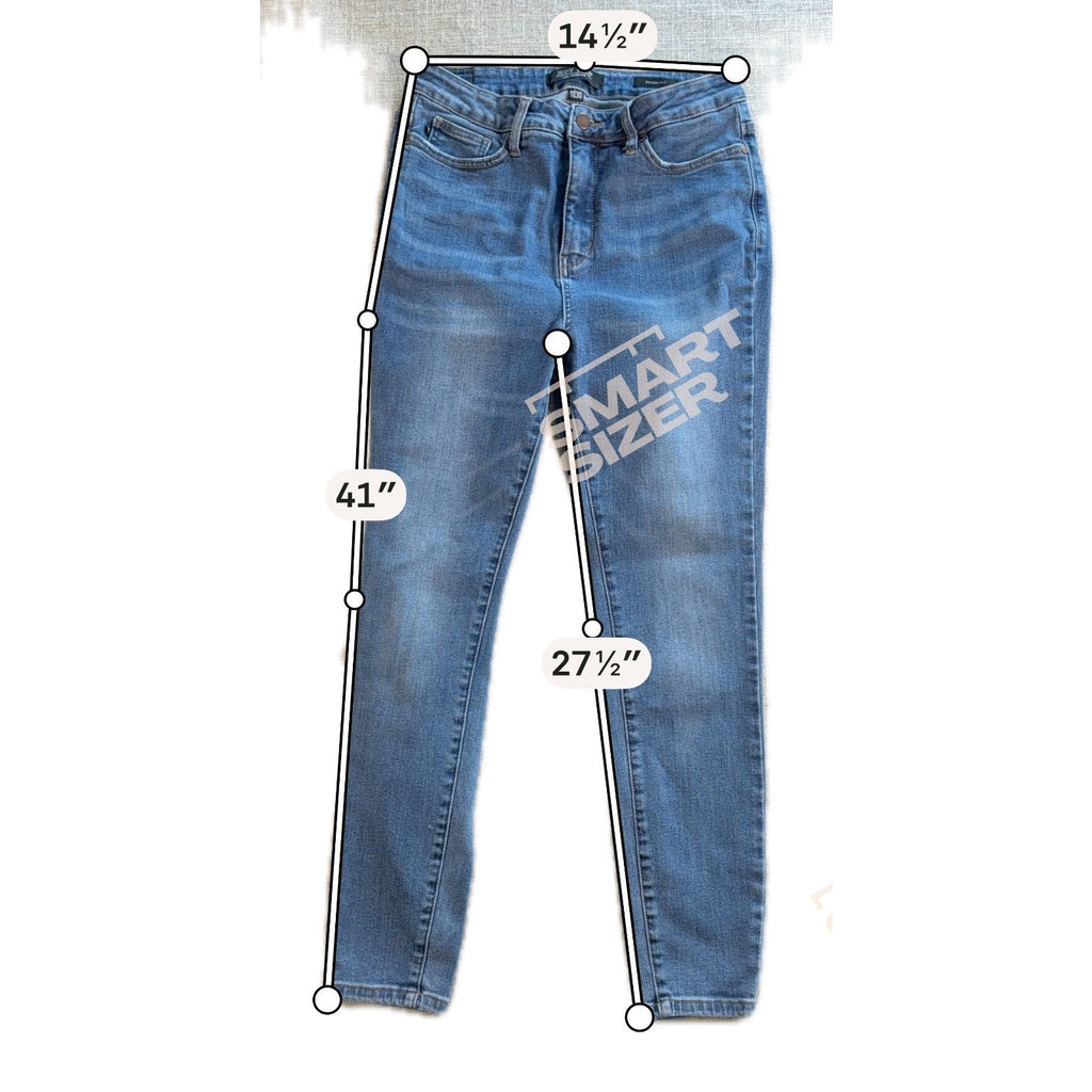 Judy Blue Skinny Jeans Womens 11/30 Medium Wash Stretch Denim