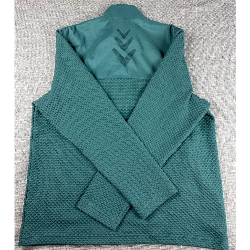Callaway Golf Pullover Men L Green Textured 1/4 Zip Stretch UPF NWT $90