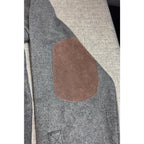 Brooklyn Industries Wool Blend Shirt Jacket XL Gray Elbow Patch Shacket