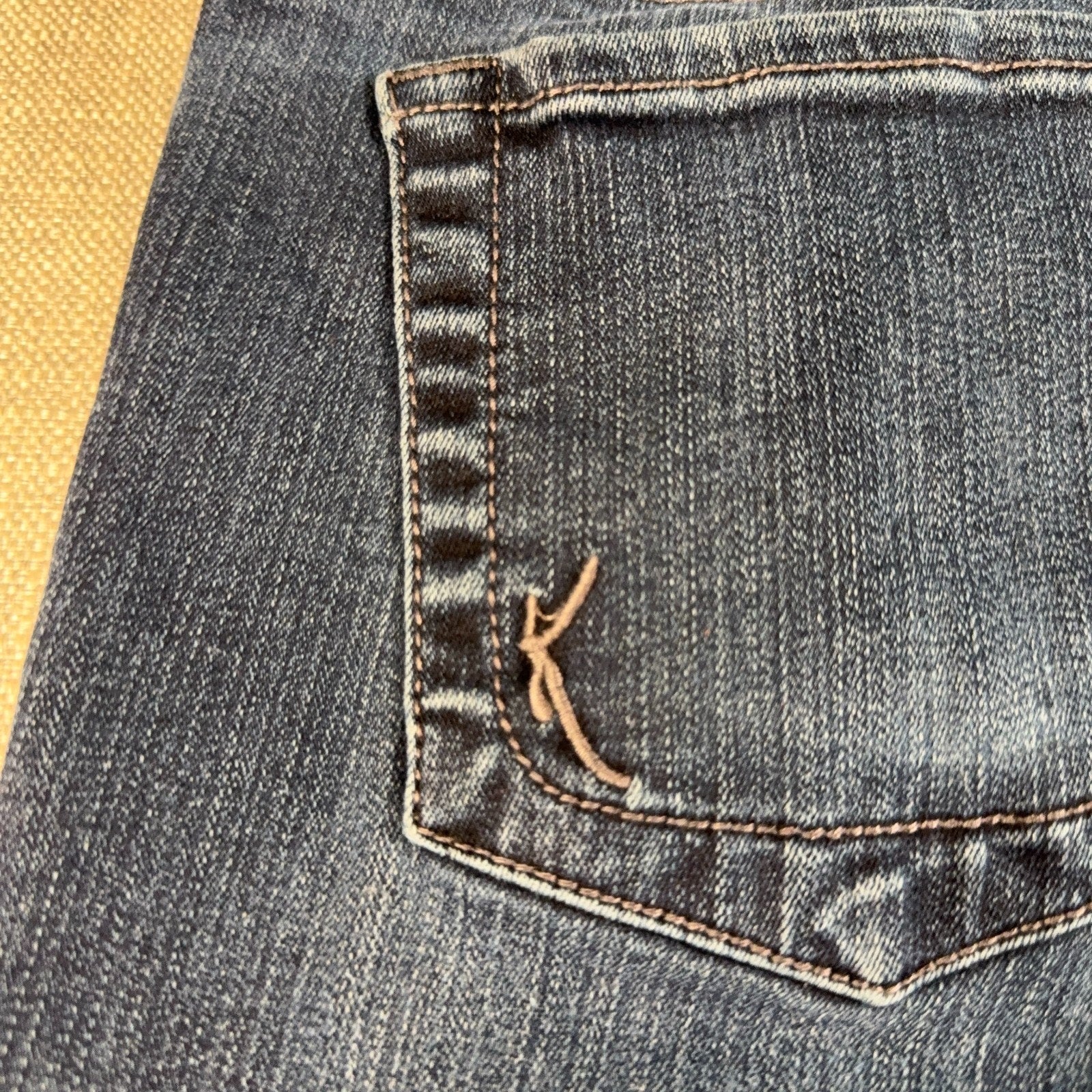 KUT From The Kloth Womens 14 Baby Bootcut Jeans Dark Wash Stretch 33x29