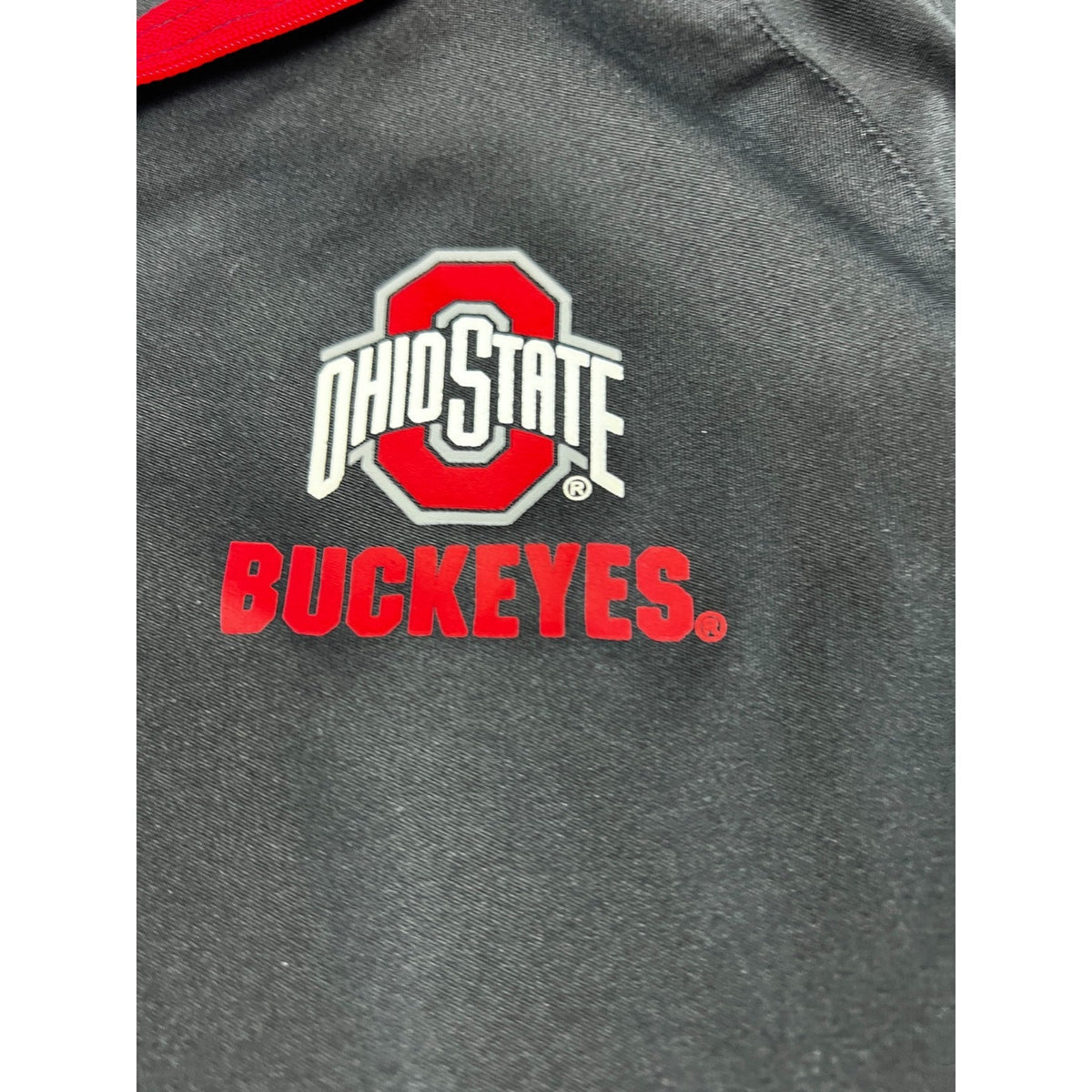 Colosseum Ohio State Buckeyes Quarter Zip Pullover Men's XL Black Red OSU