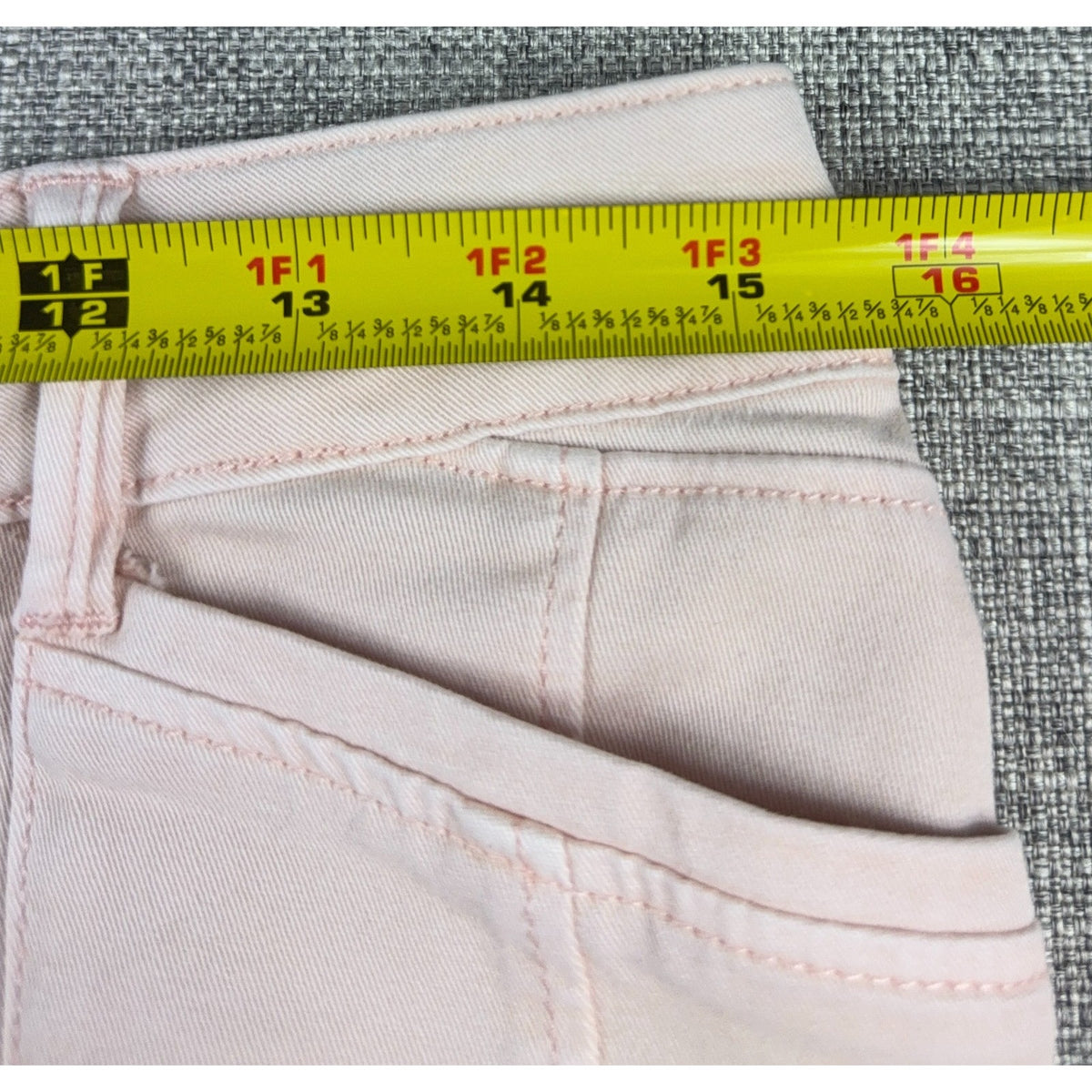 WHBM Skimmer Pants Womens 8 Blush Pink Cargo Skinny Ankle Zip Utility
