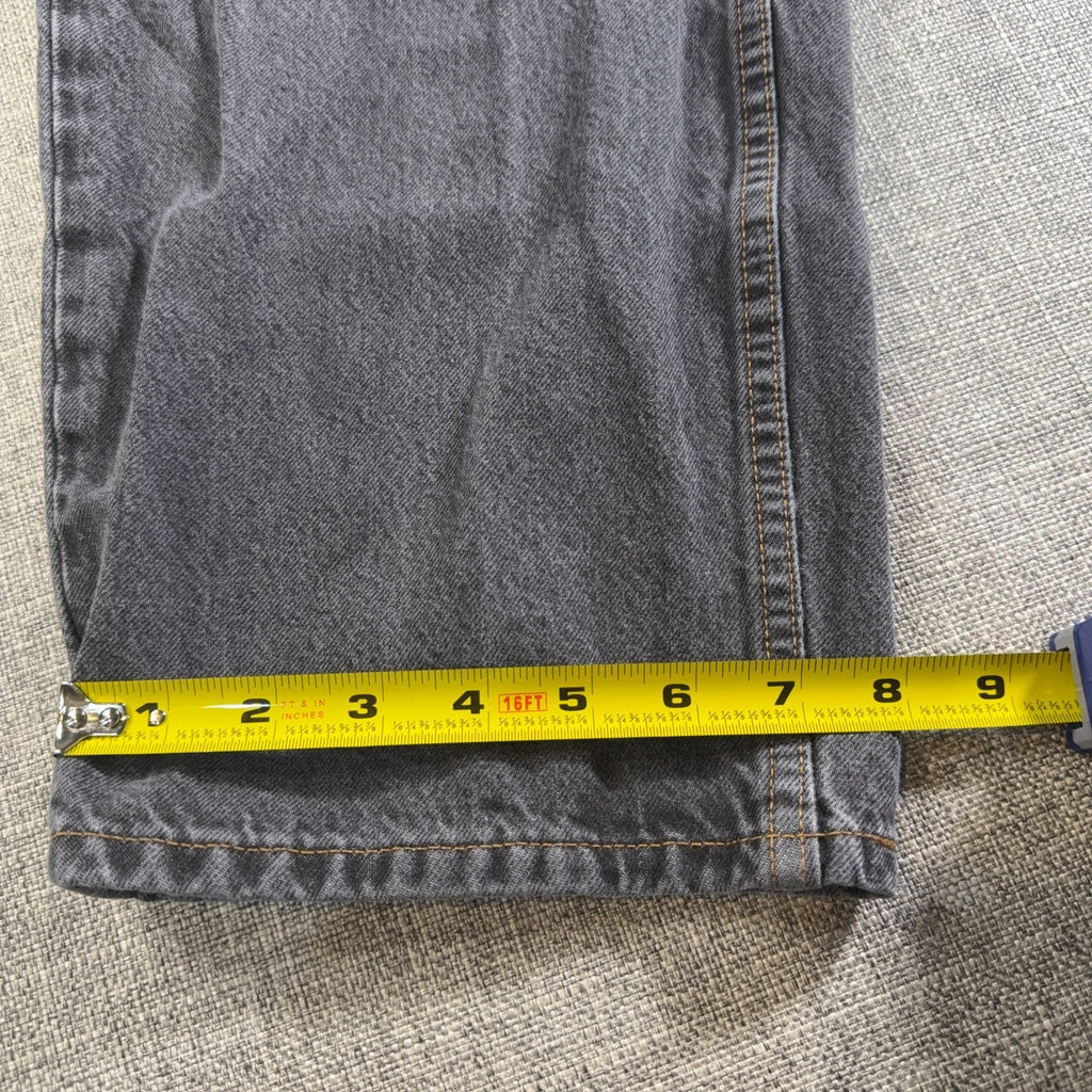 Levis Skateboarding Super Baggy Jeans Mens 30x34 Gray Black Y2K Skater A4298