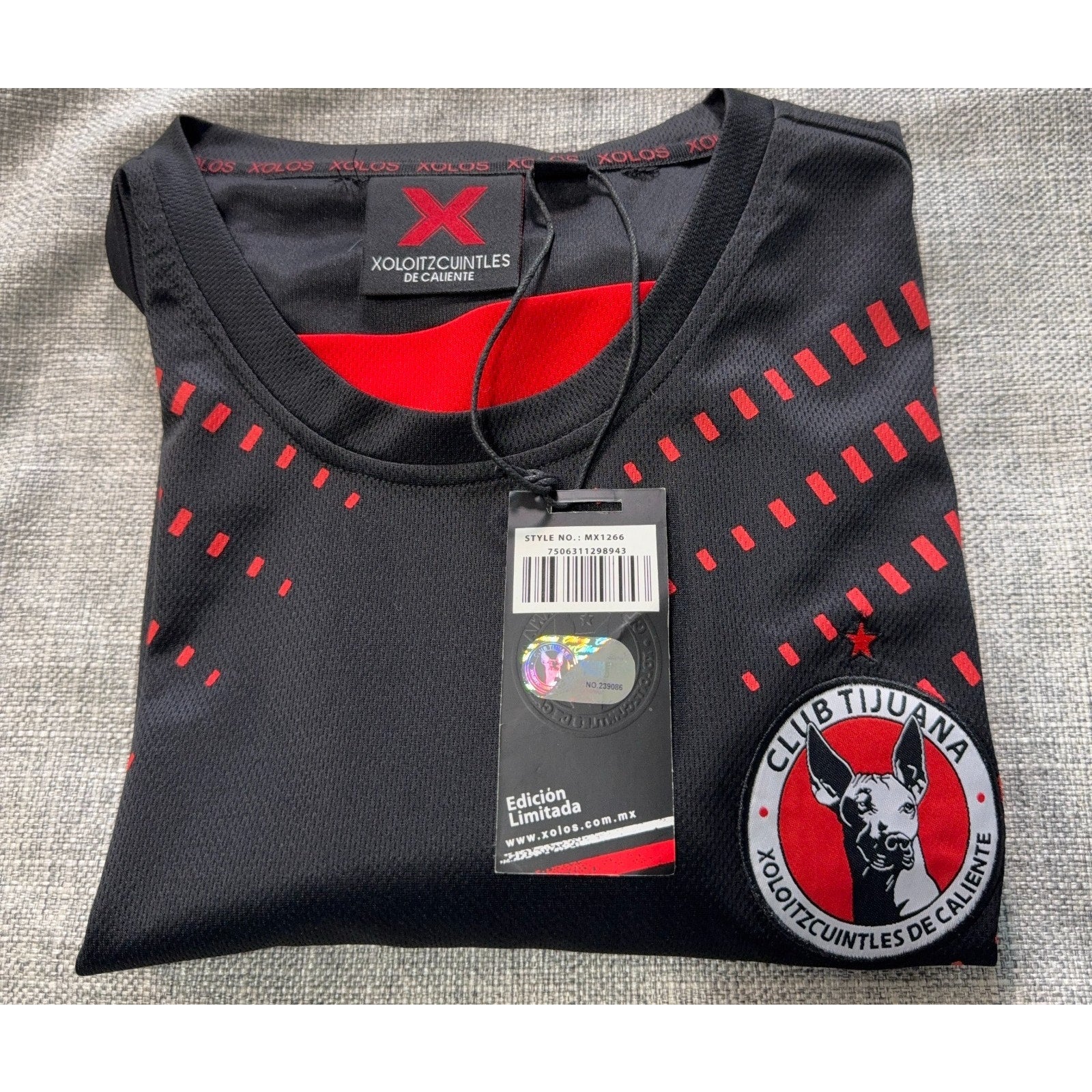 Club Tijuana Xolos Jersey XXL Black Red Limited Edition Liga MX NWT