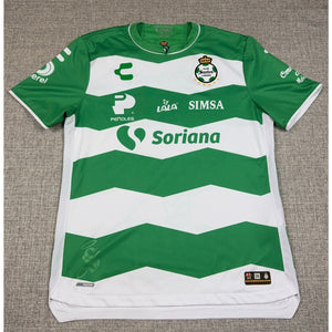 Charly Santos Laguna 2023/24 Home Jersey Men's L Green White Liga MX