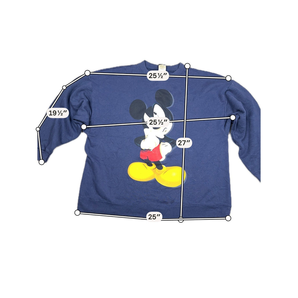 Vintage 90s Oversized Mickey Mouse Sweatshirt