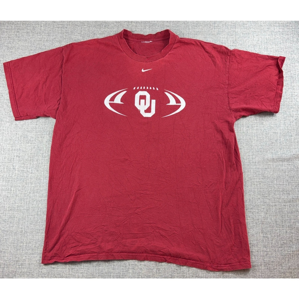Nike Oklahoma Sooners OU Football T Shirt Mens XL Red Big 12 College NCAA