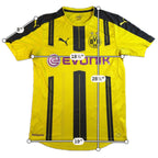 Borussia Dortmund 2016-17 Home Jersey Puma BVB Evonik Men L Yellow Flaws