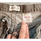 Member's Property Jeans Mens 36x32 Gray Brown Relaxed Straight Y2K Baggy Denim