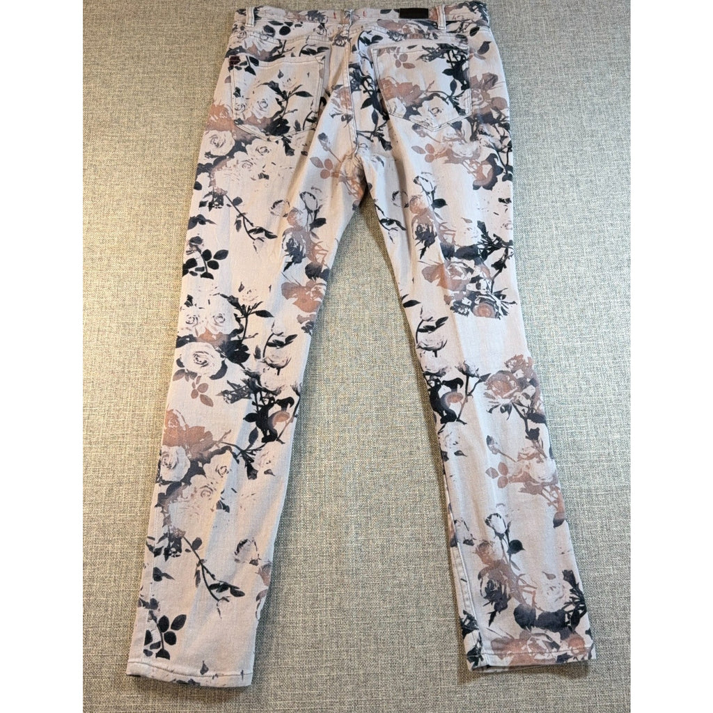 BDG Urban Outfitters High Rise Twig Ankle Floral Skinny Jeans Womens 32x29