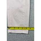 WHBM Skimmer Pants Womens 8 Blush Pink Cargo Skinny Ankle Zip Utility
