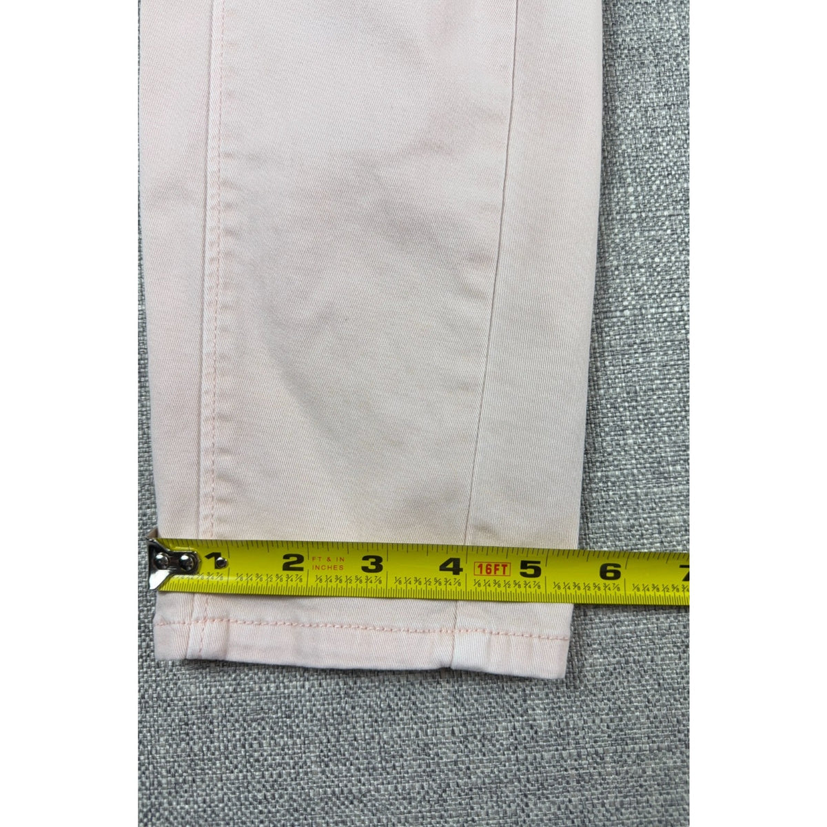 WHBM Skimmer Pants Womens 8 Blush Pink Cargo Skinny Ankle Zip Utility