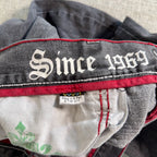 Coogi Australia Jeans Mens 42x35 Gray Baggy Y2K Hip Hop Embroidered Denim