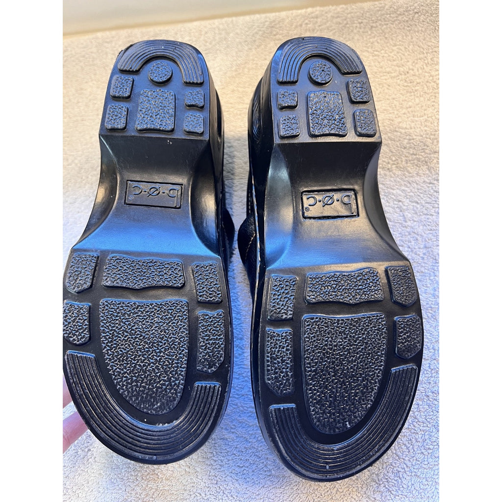 b.o.c Born Concept Black Leather Clogs Womens Size 8M Comfort Mule Work Shoes
