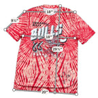 Chicago Bulls Ultra Game Tie Dye Graphic T Shirt Mens M Red NBA 66 AOP