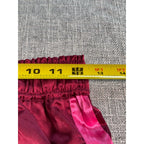 MERSEA Satin Lounge Pants XS Burgundy Pink Stripe Wide Leg Pajama Pants