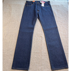 Levi’s 501 Original Fit Stretch Jeans Mens 33x34 NWT Dark Wash Button Fly Straig