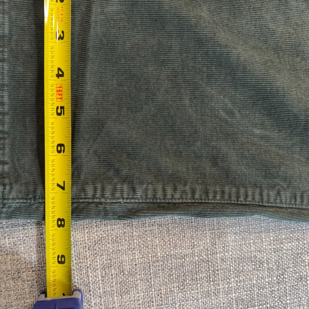 Lucky Brand 410 Athletic Slim Green Corduroy Pants Mens 40x32 5 Pocket