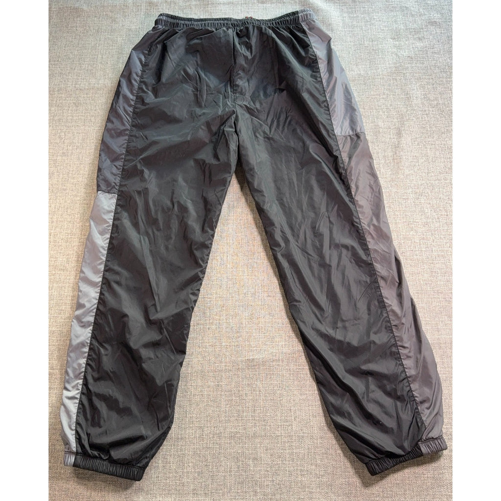 Peloton Track Pants Mens Large Black Gray Nylon Lined Joggers SU121 Athletic