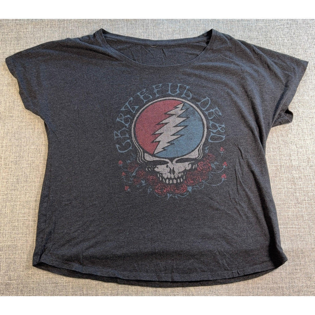 2 Grateful Dead Women’s Graphic Tee Bundle Tie Dye Stealie Skull Tops L XL