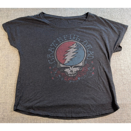 2 Grateful Dead Women’s Graphic Tee Bundle Tie Dye Stealie Skull Tops L XL