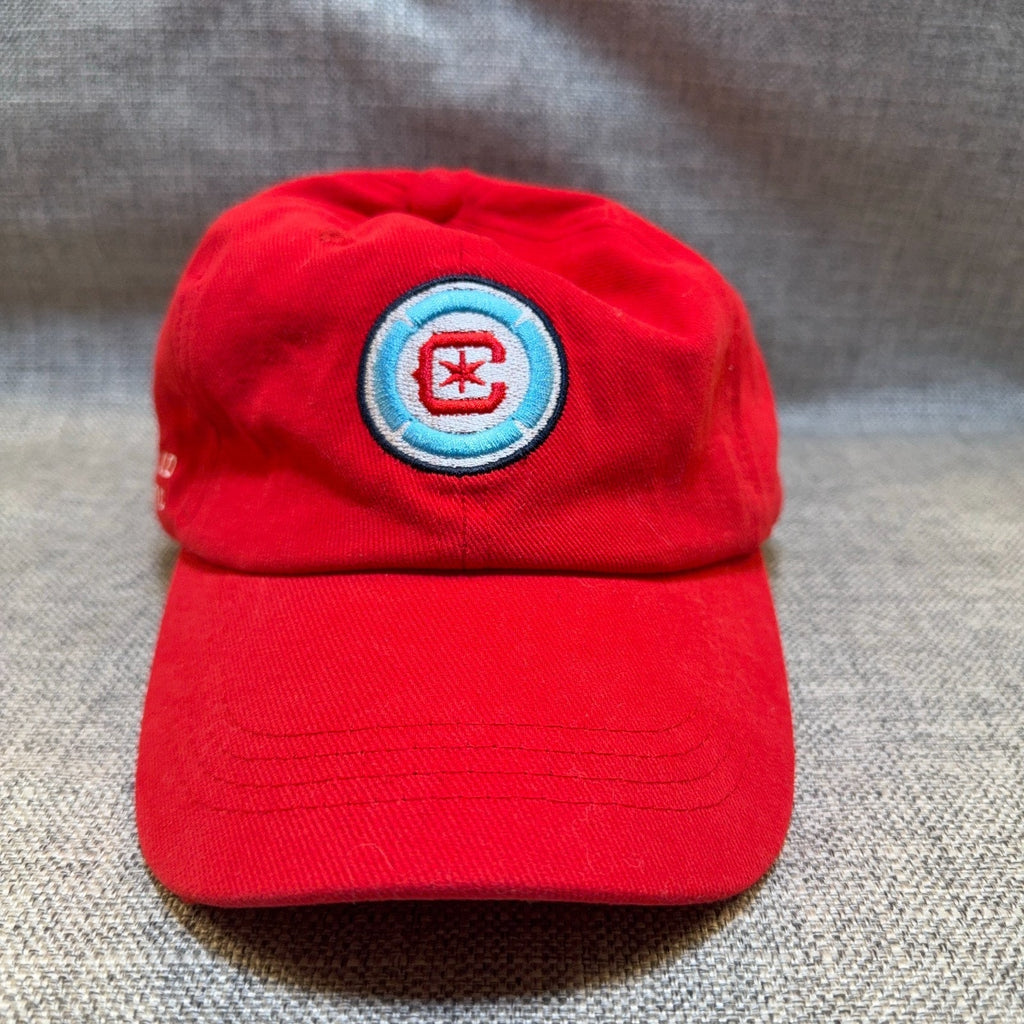 Chicago Fire FC Red Adjustable Strapback Hat MLS Soccer Dad Cap OSFA