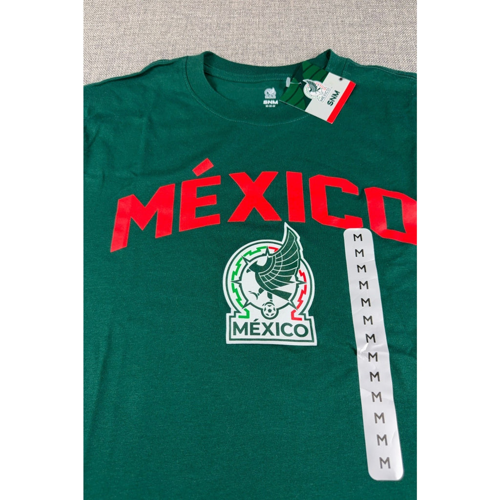 Mexico National Team Soccer T Shirt M NWT Green SNM El Tri Official Licensed FMF