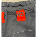 93brand Casual Gi Pants Mens A2 Black Orange Drawstring Jiu Jitsu Lounge