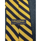 Lot of 2 Men’s Designer Prep Stripe Ties Ashford Brooks John Sparks Silk