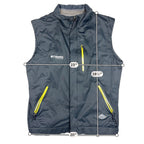 Columbia Titanium Omni-Tech Vest Men L Black Yellow Zip Waterproof Interchange