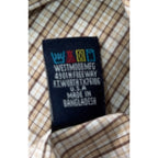 Panhandle Slim Western Shirt Mens 16.5 36 Large Tall Brown Plaid Pearl Snap