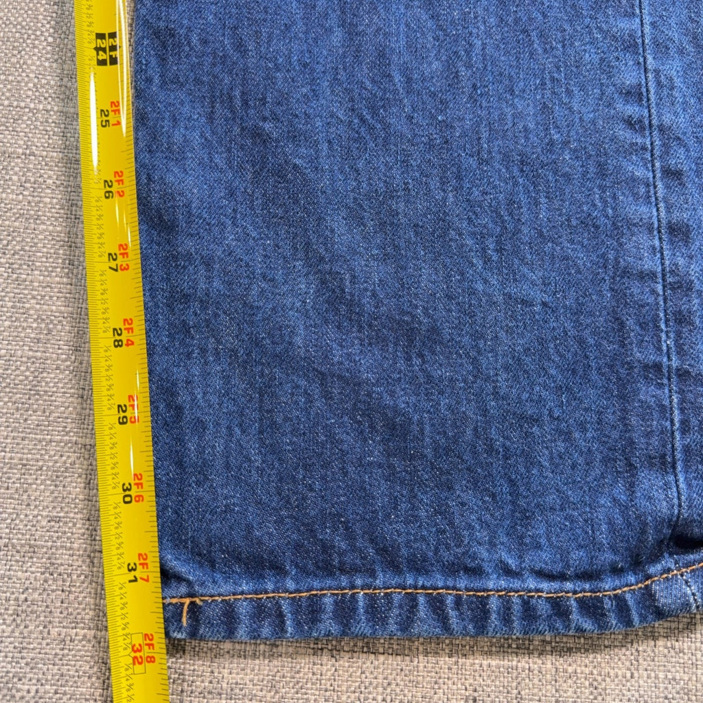 Levi’s 501 Jeans Mens 33x34 Tag 33x31 Actual Blue Button Fly 100% Cotton Denim