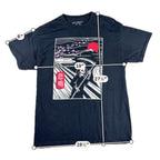 Riot Society Grim Reaper T Shirt Mens M Japanese Mt Fuji Cherry Blossom Black