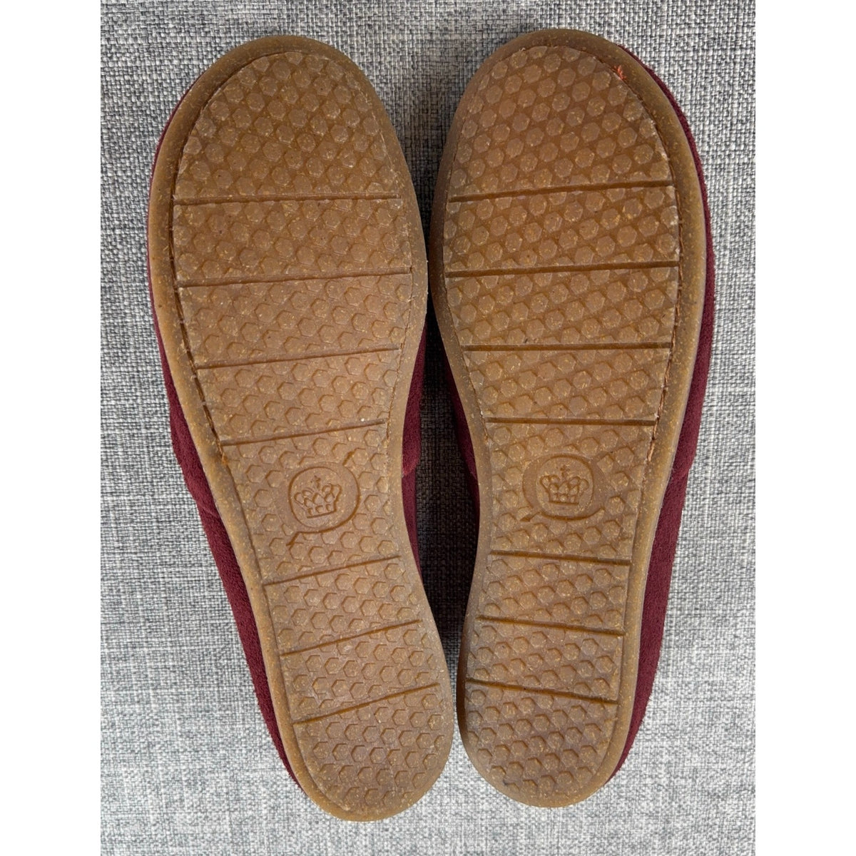 Dark Academia Burgundy Suede Smoking Loafers Born Size 9
