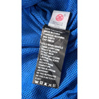 Stussy Authentic Gear Windbreaker Jacket Mens XL Blue Neon Yellow Quarter Zip