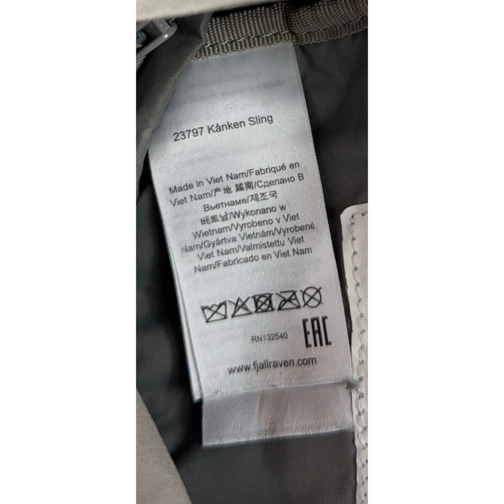 Fjallraven Kanken Sling Bag 23797 Fog Gray Crossbody Mini Backpack Purse