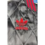 Adidas Chicago Bulls NBA Quilted Satin Bomber Jacket Black Red L 2013 Trefoil