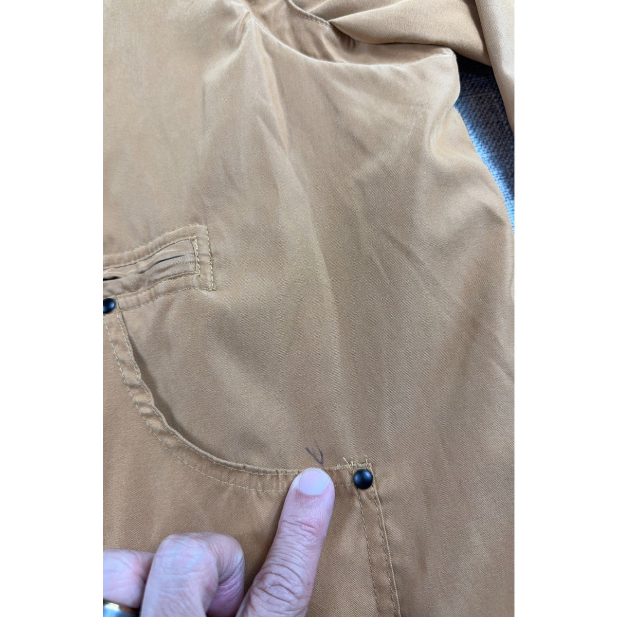 Jamie Sadock XL Y2K Utility Jacket Tan Techwear Convertible Sleeve Cargo Golf