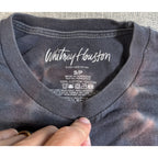 Whitney Houston T Shirt Womens Small Black Tie Dye Portrait Graphic 2021