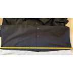 Island Passport Men’s XL Black Geometric Camp Shirt Rayon Blend Button Up Casual