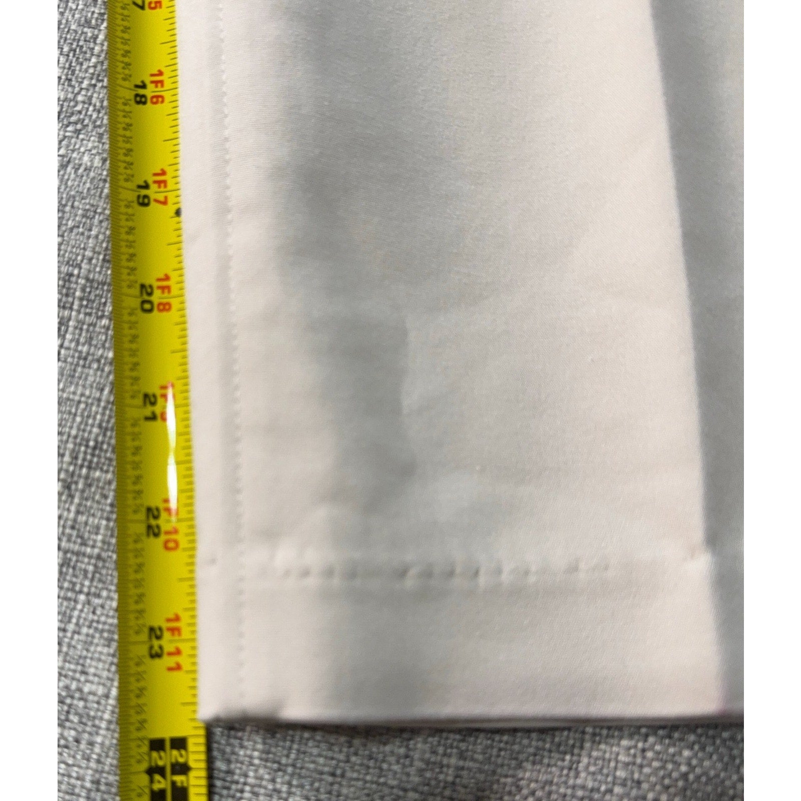 Crosby Womens Size 12 Ivory Cropped Dress Pants Slim Straight Career 23.5"