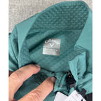 Callaway Golf Pullover Men L Green Textured 1/4 Zip Stretch UPF NWT $90