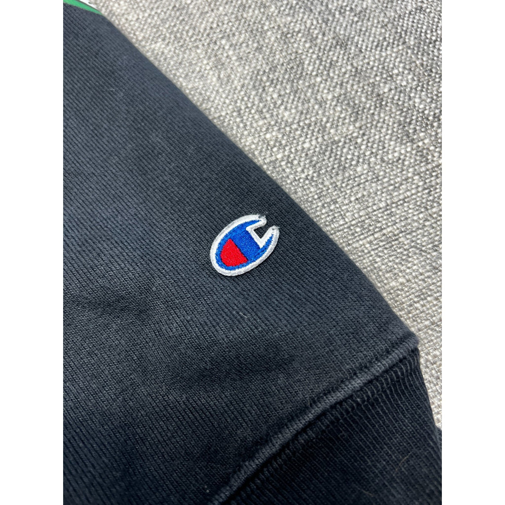 Champion Reverse Weave Mexico Flag Hoodie Mens S Black Sugar Skull Sleeve