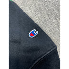 Champion Reverse Weave Mexico Flag Hoodie Mens S Black Sugar Skull Sleeve