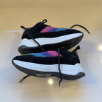 Kurt Geiger London Rainbow Faux Fur Platform Sneakers Womens EU 36 US 5.5 Black